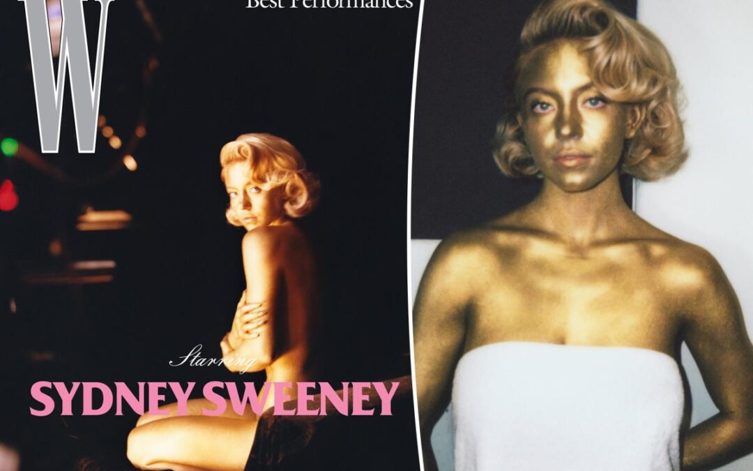 Sydney Sweeney covers W magazine in nothing but gold body paint