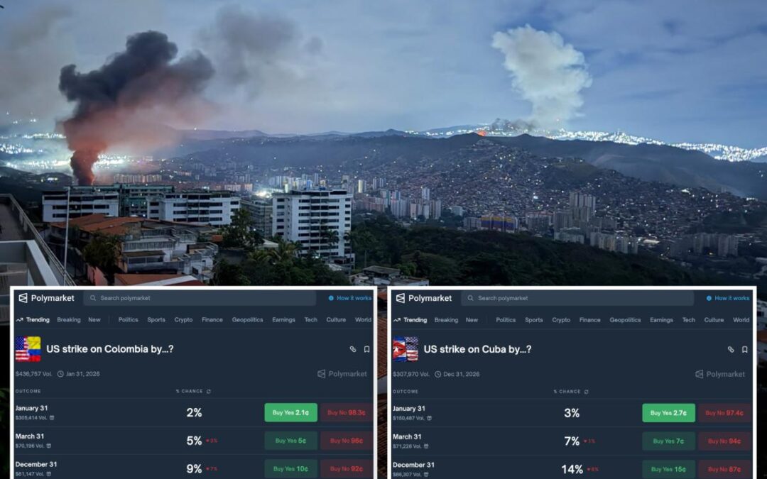 Polymarket adds betting contracts on next US target after Venezuela – like Colombia or Cuba