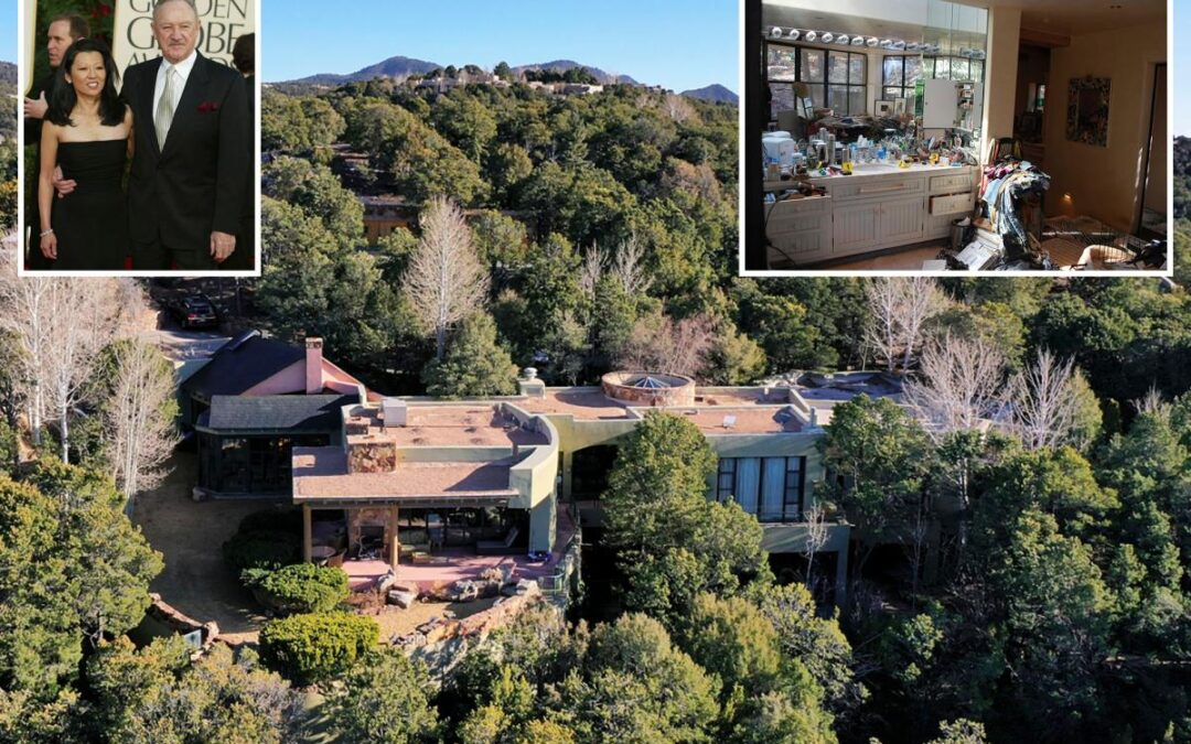 Gene Hackman’s longtime Santa Fe compound hits the market for $6.3 million — 1 year after he and his wife were found dead at the home