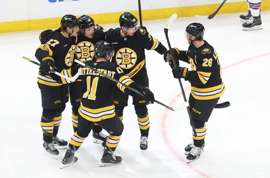 Marat Khusnutdinov and Pavel Zacha each have their 1st hat tricks as the Bruins rout the Rangers 10-2