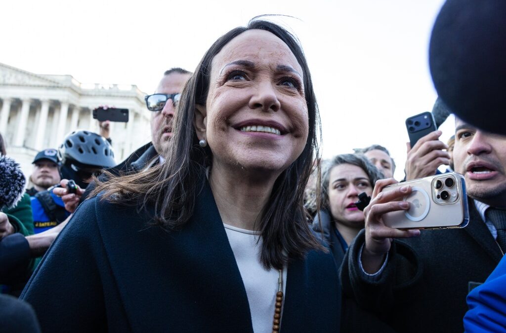 Venezuela’s Machado says she presented Nobel Peace Prize to Trump