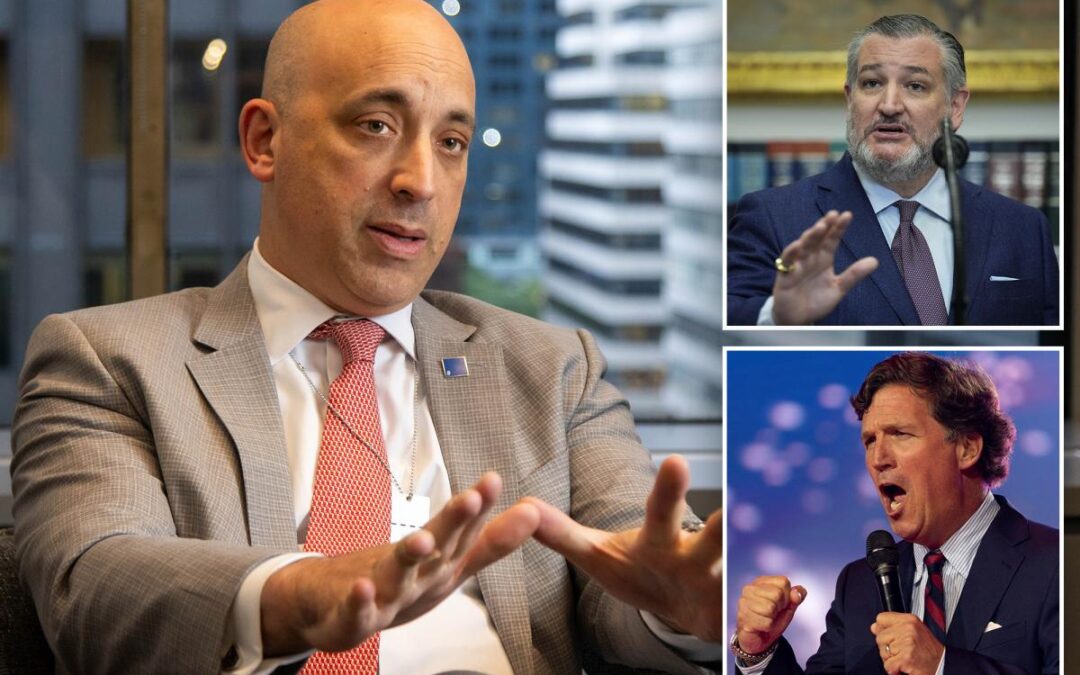 Anti-Defamation League CEO reveals he is working with Ted Cruz to ‘take down’ Tucker Carlson