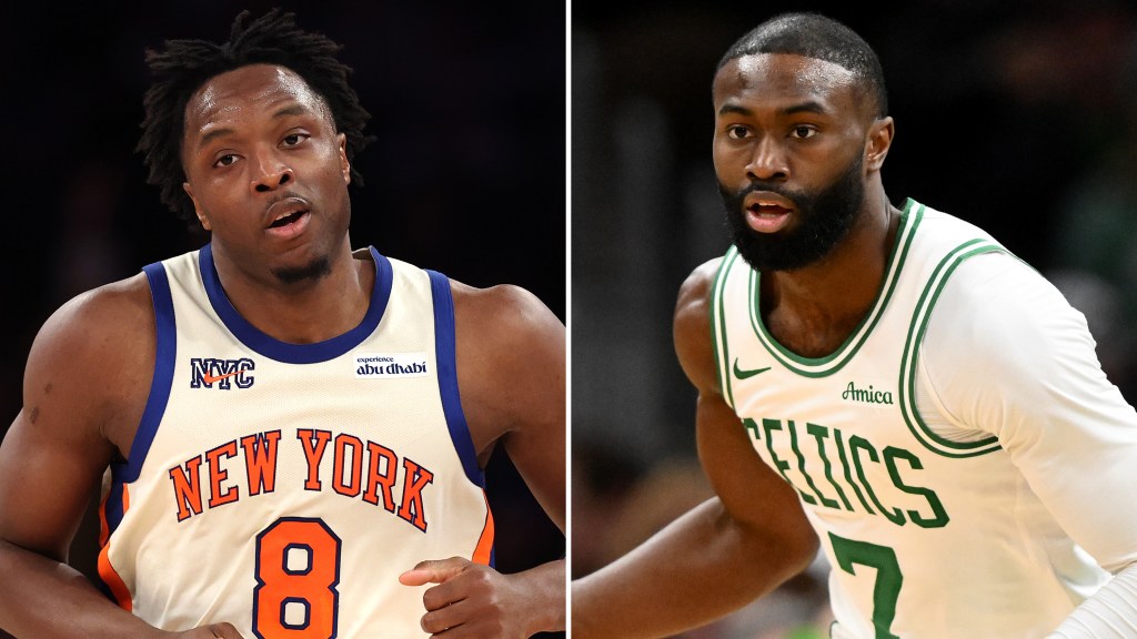 Carmelo Anthony says Jaylen Brown, not Knicks’ Anunoby, is NBA’s best 2-way player