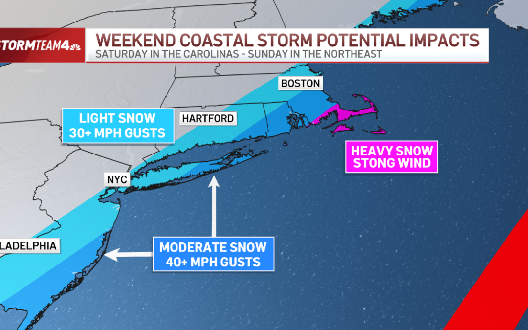 Snow is in the forecast again for this weekend. How much depends on its track