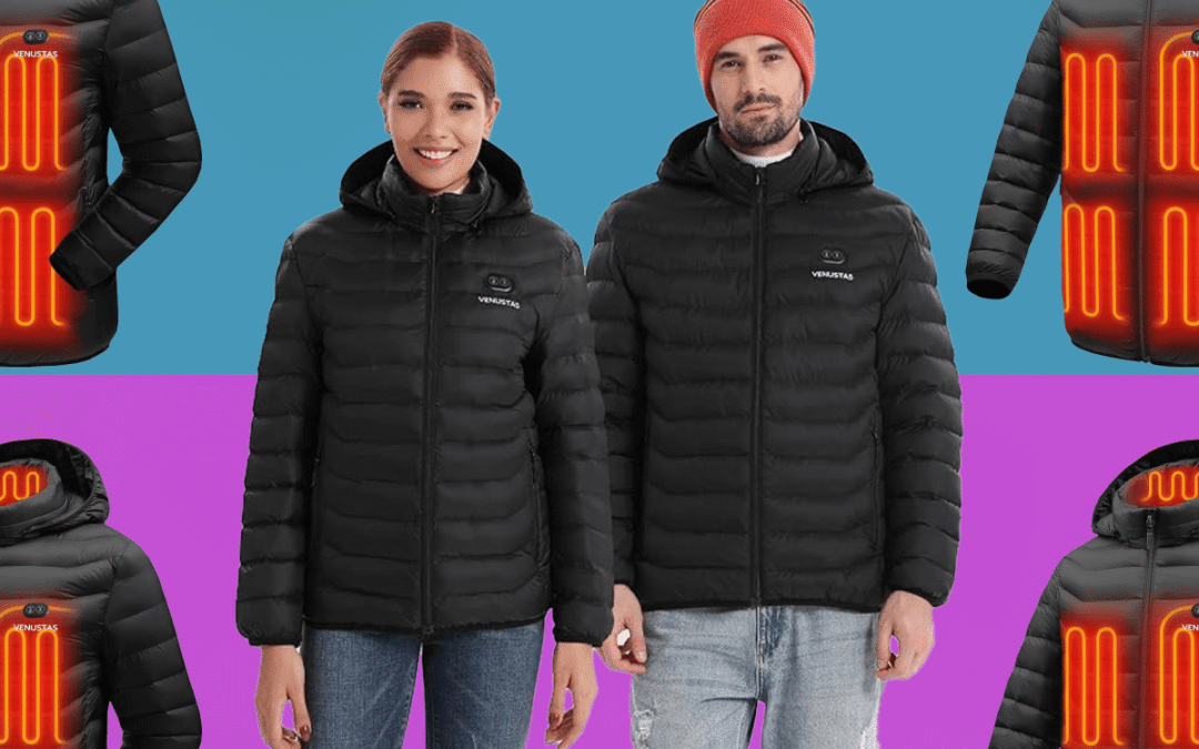 This 40% off heated down jacket has ‘winter uniform’ written all over it