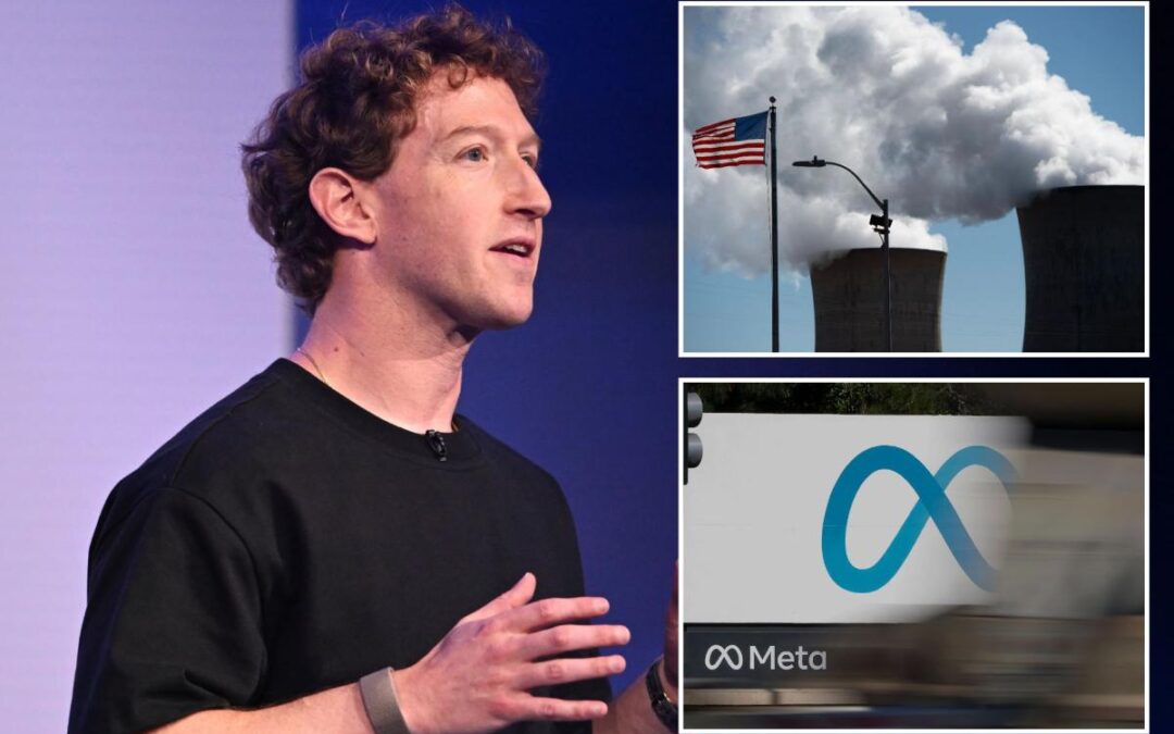 Mark Zuckerberg’s Meta makes massive bet on nuclear power to fuel AI ambitions