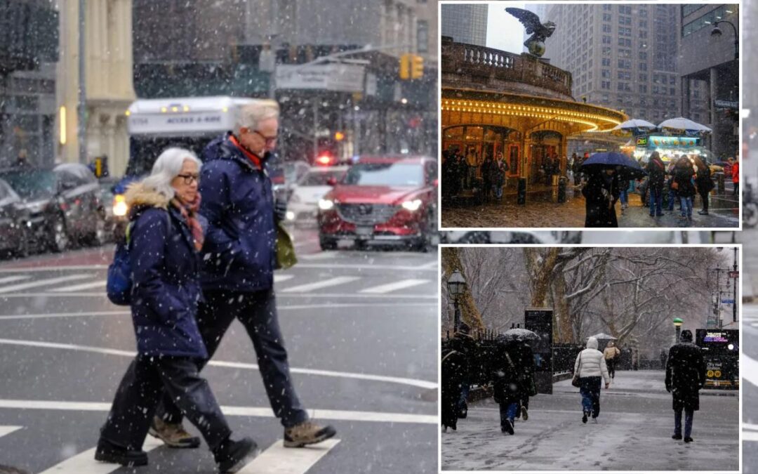 Major Northeastern cities expected to get up to 4 inches of snow through the weekend