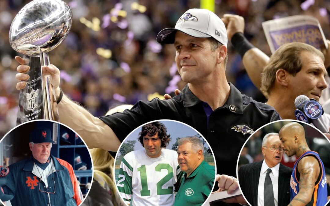 Hiring title-winning coaches like John Harbaugh hasn’t been a boon for New York sports teams