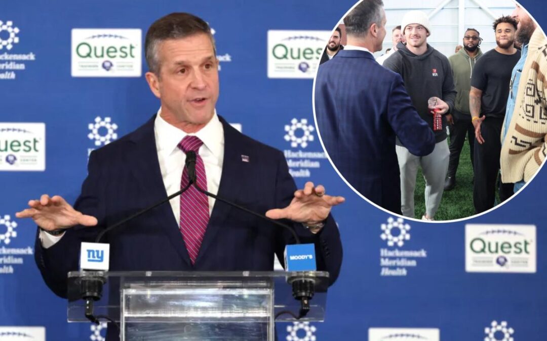 John Harbaugh embracing his gargantuan Giants challenge