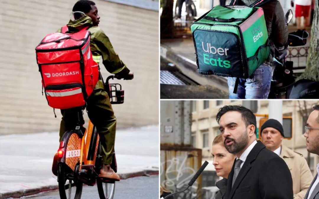 DoorDash, Uber Eats erased $550M in delivery worker tips in NYC, Mamdani administration alleges