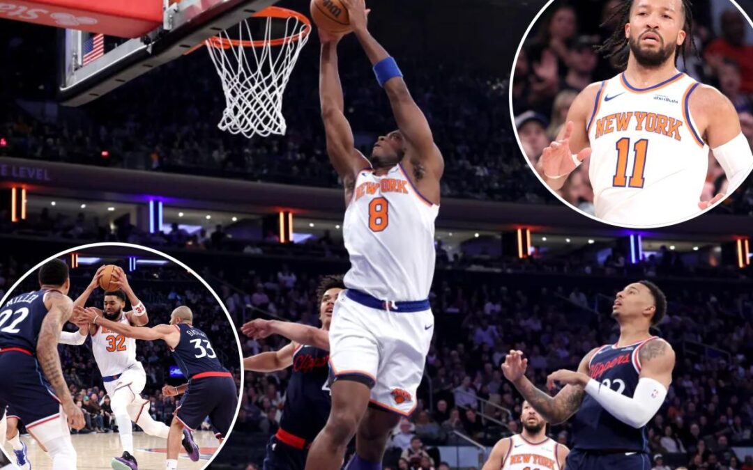 Knicks roll past Clippers late to snap four-game losing streak