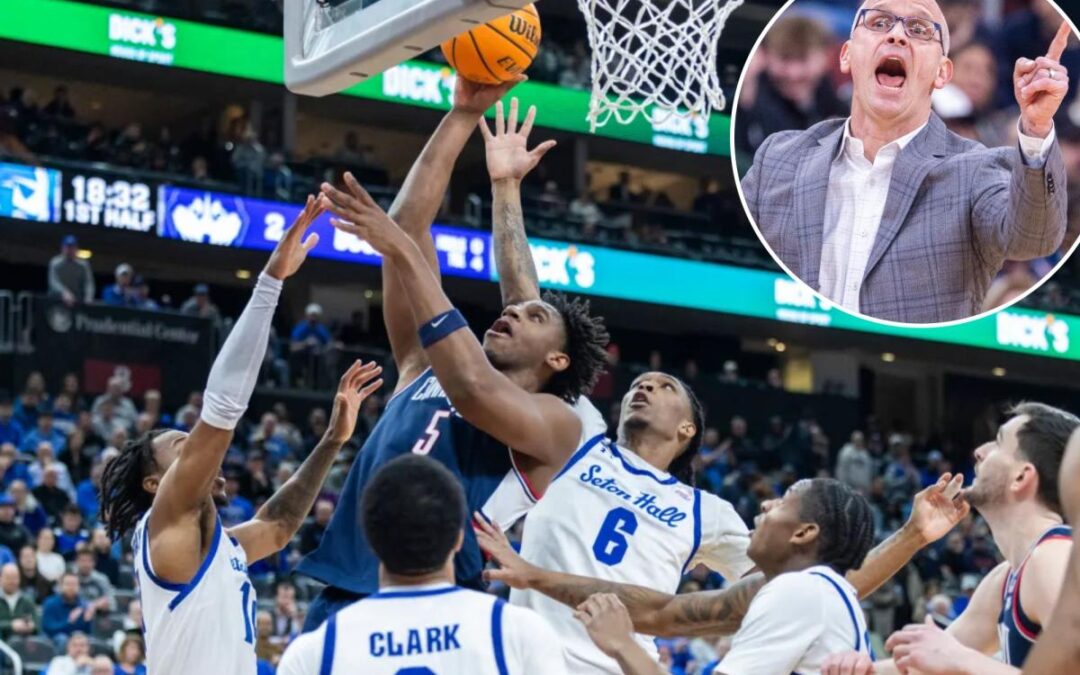 UConn survives furious rally to snap puzzling road losing streak to Seton Hall