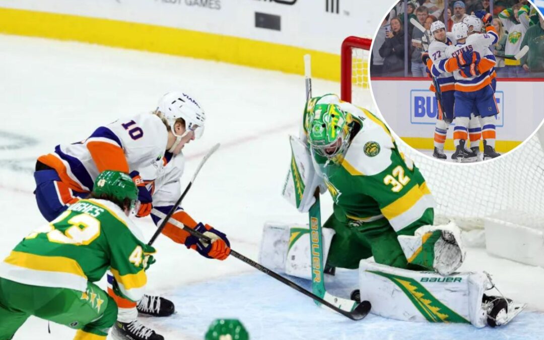 Simon Holmstrom’s overtime goal secures Islanders’ big win over Wild