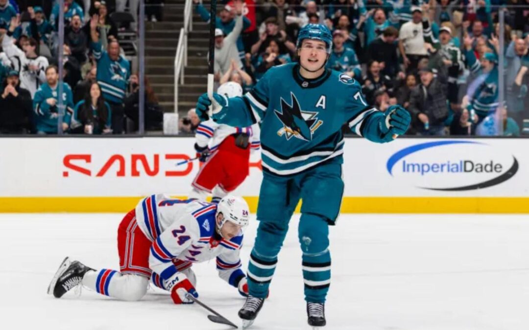 Macklin Celebrini haunts Rangers again as Blueshirts’ free fall continues in loss to Sharks