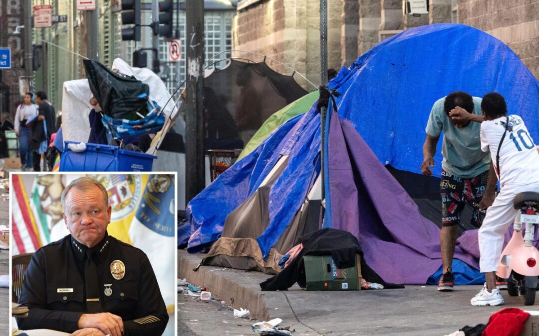 LAPD responds to 40 calls an hour for the homeless, as they battle too few cops and not enough jail cells