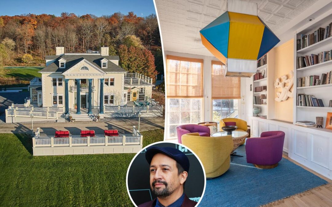 The grand Hudson Valley estate where Lin-Manuel Miranda got married has listed for $9.5M