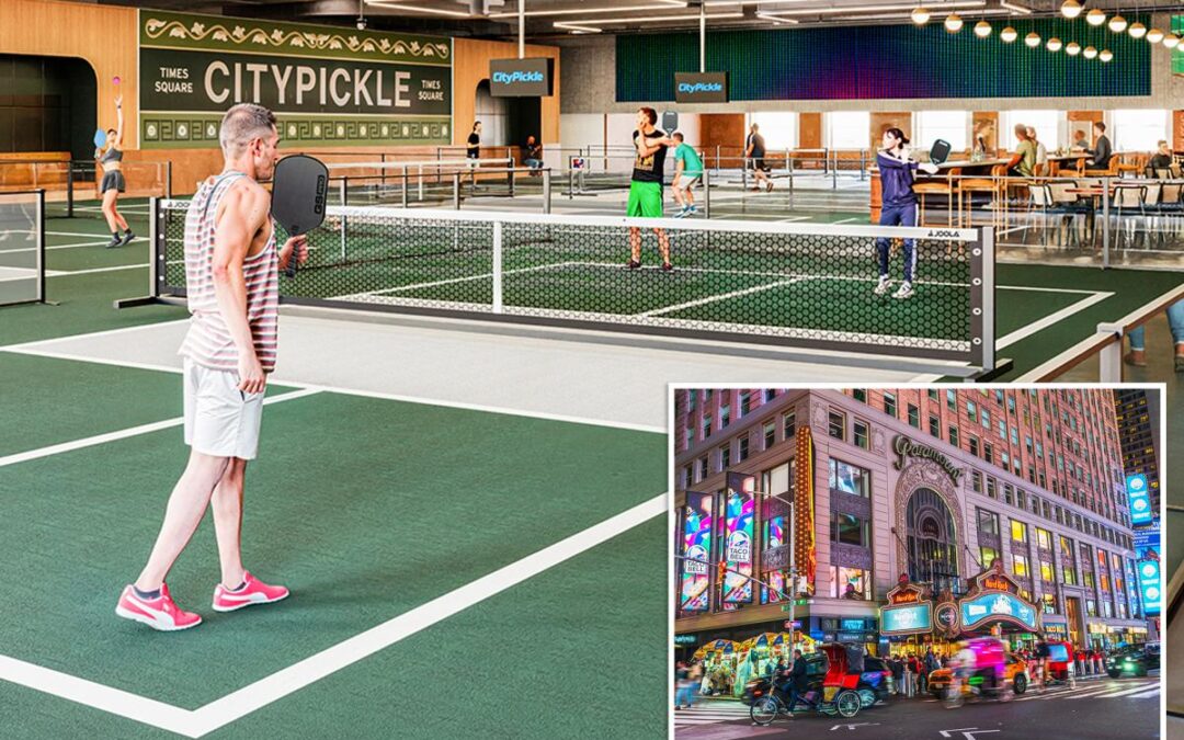 NYC’s biggest indoor pickleball spot is coming to Times Square — here’s a sneak preview
