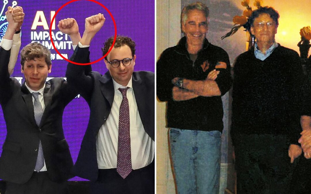 Chaos at major AI summit as scandal-plagued Bill Gates abruptly backs out and Sam Altman, rival awkwardly avoid clasping hands