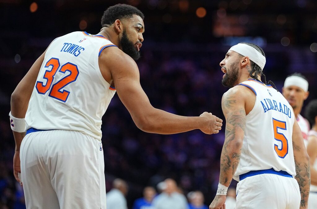 Jose Alvarado hits eight 3s as Knicks embarrass 76ers in 49-point victory