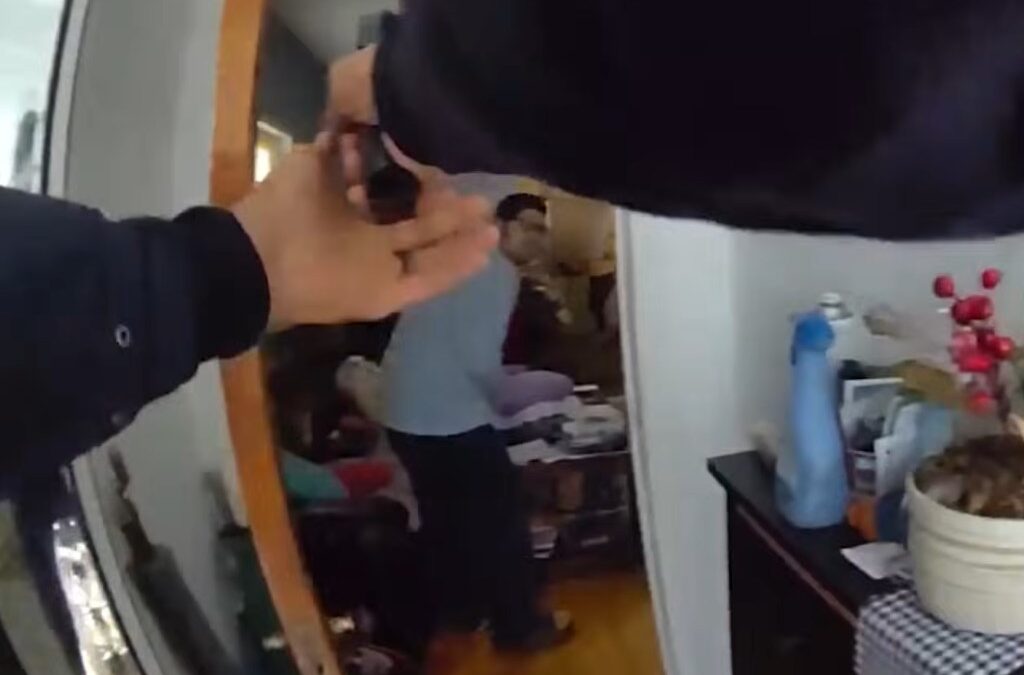 NYPD bodycam video shows cop shoot mentally ill Queens man charging at him with knife