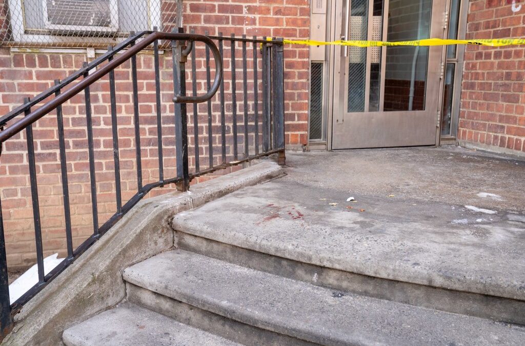 Man stabbed outside Brooklyn NYCHA building, trails blood to nearby deli