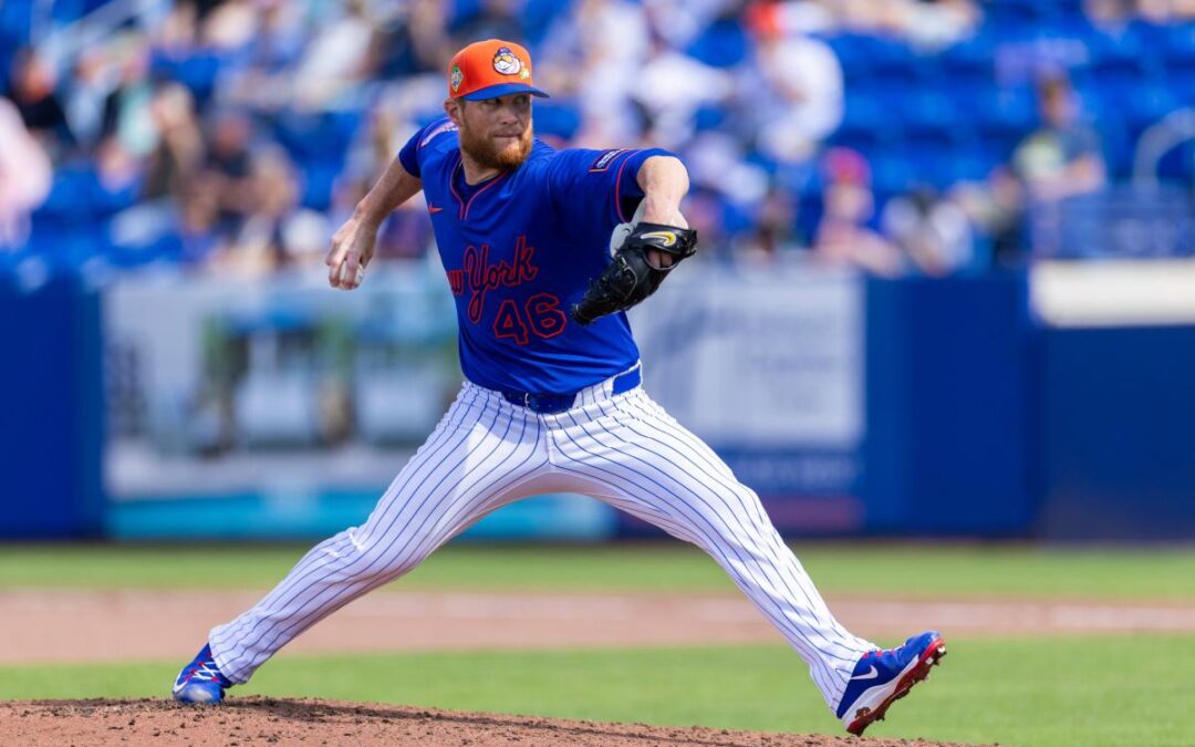 Craig Kimbrel shows velocity increase in Mets spring debut as he hopes to make roster