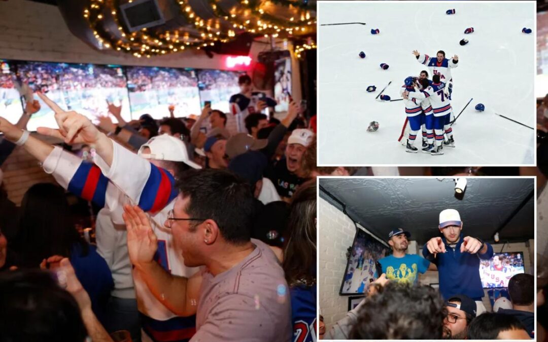 New Yorkers hit the bars before breakfast to cheer on US Olympic hockey team: ‘Better than the sex’
