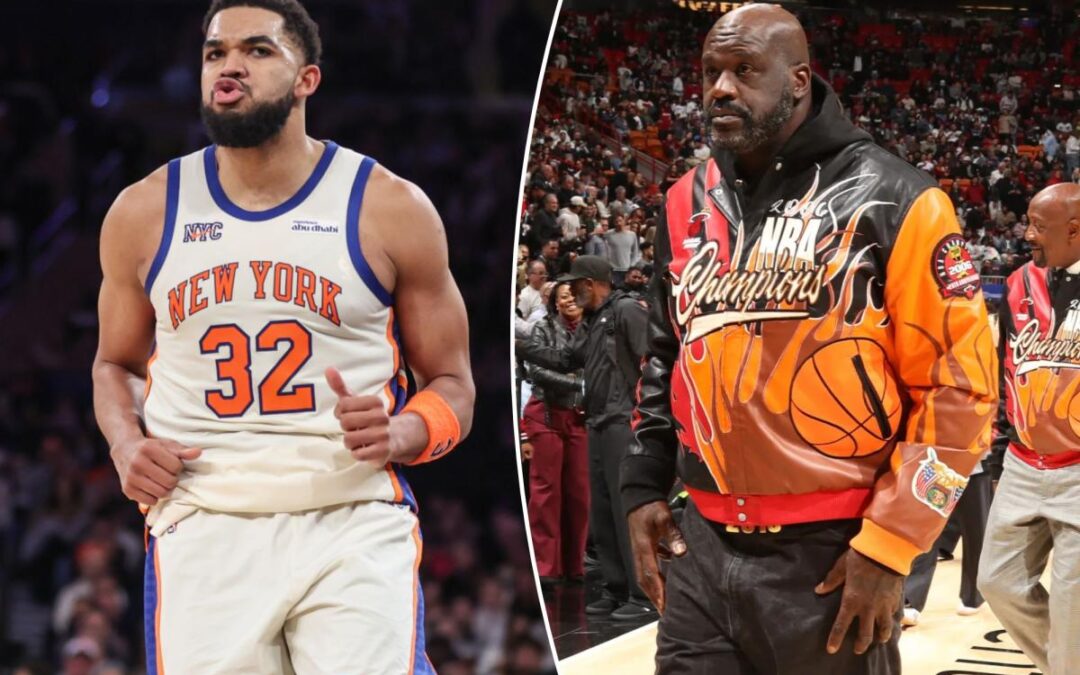 Shaquille O’Neal-Karl-Anthony Towns interview quickly turns awkward after Knicks’ win