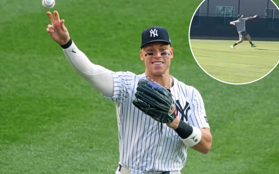 Yankees’ Aaron Judge delivers an early sign that his elbow is no longer a concern