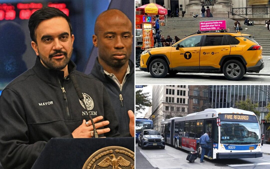New NYC taxi ads against antisemitism take swipe at Mamdani’s free bus plan