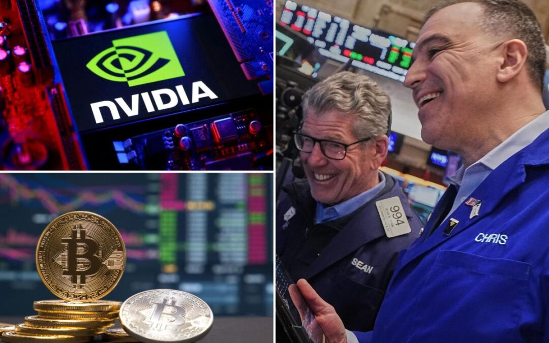 Dow jumps over 800 points to hit all-time high as tech stocks stage furious rally