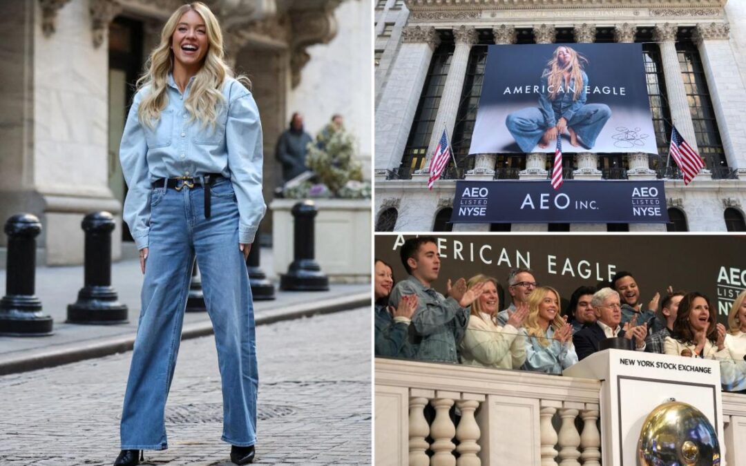 Sydney Sweeney rings NYSE opening bell amid renewed buzz over divisive American Eagle jeans ad