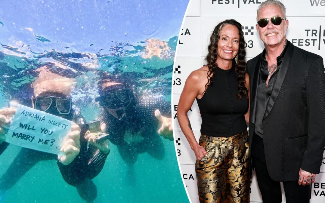 The ‘Jaws’-dropping way Metallica’s James Hetfield, 62, proposed to girlfriend Adriana Gillett, 45
