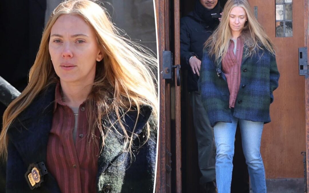 Makeup-free Scarlett Johansson spotted on set of new ‘The Exorcist’ film in NYC