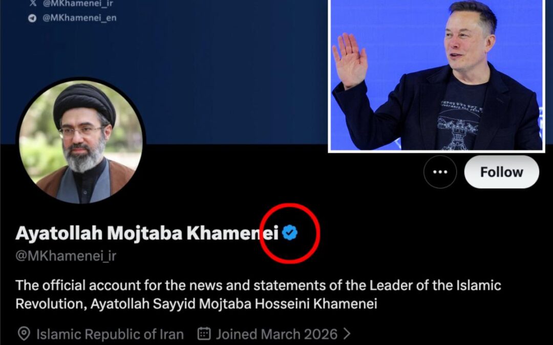 X yanks blue checkmark from Iran’s sanctioned Supreme Leader Mojtaba Khamenei