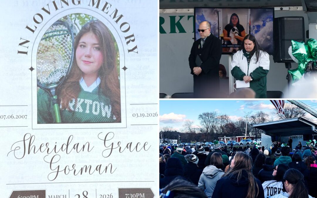 Hundreds pack NYC suburb to remember Loyola University student Sheridan Gorman: ‘She was our joy’