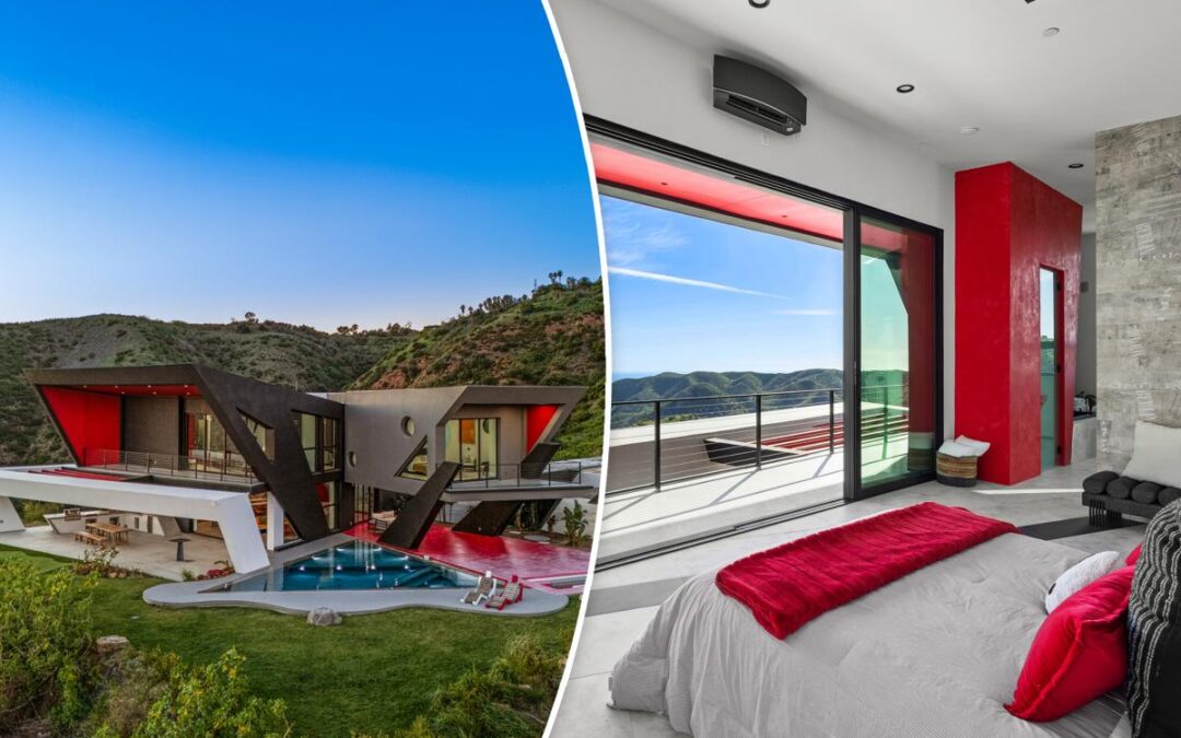 Malibu’s other-worldly Aviator House asks $6.49M — featuring kaleidoscopic colors at every turn