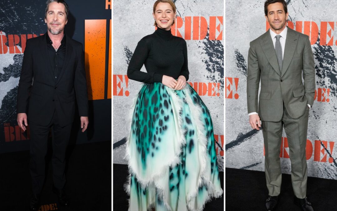 ‘The Bride!’ LA premiere: Christian Bale, Jessie Buckley, Jake Gyllenhaal and more