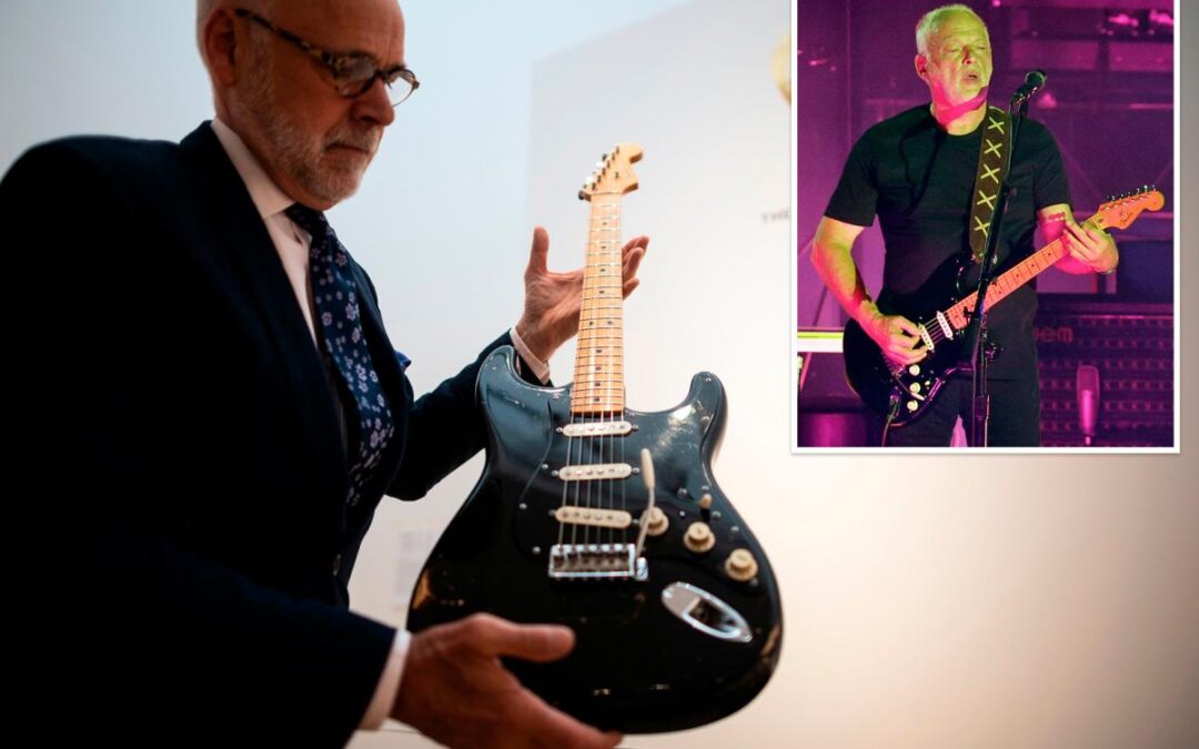 Pink Floyd’s instrument shatters records at NYC sale — becoming most expensive guitar ever sold at auction