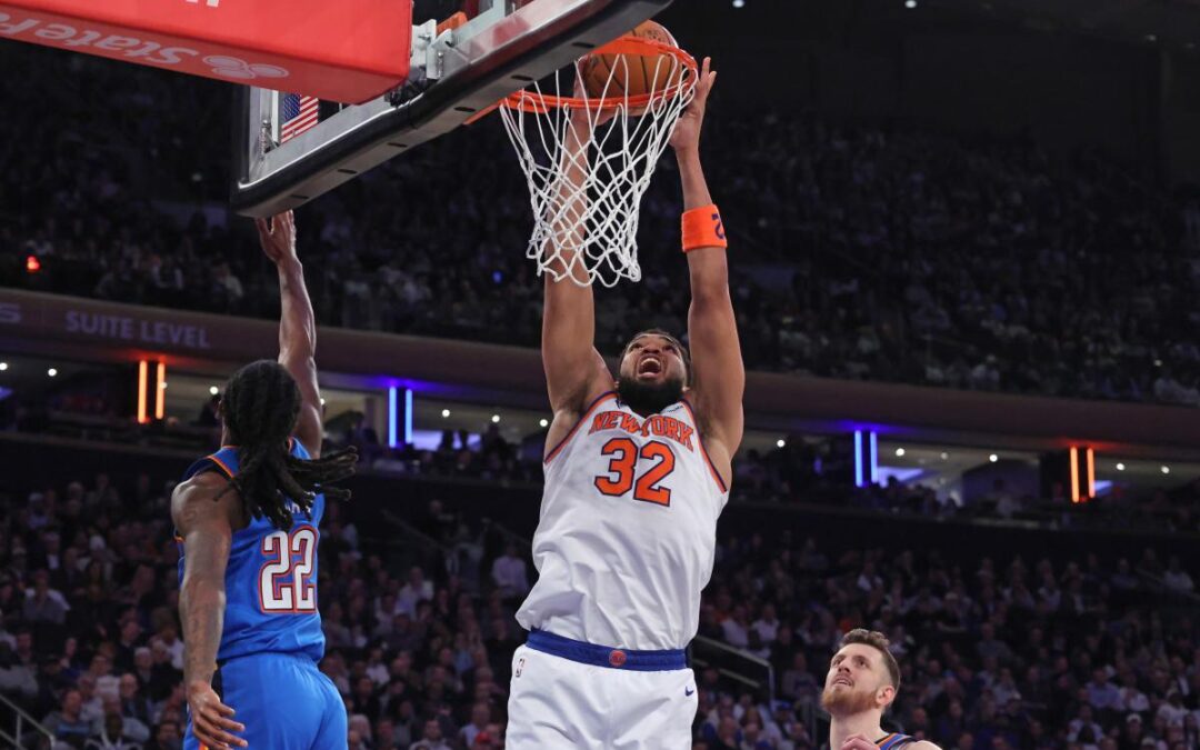 Karl-Anthony Towns finally looking like version Knicks need as playoffs near