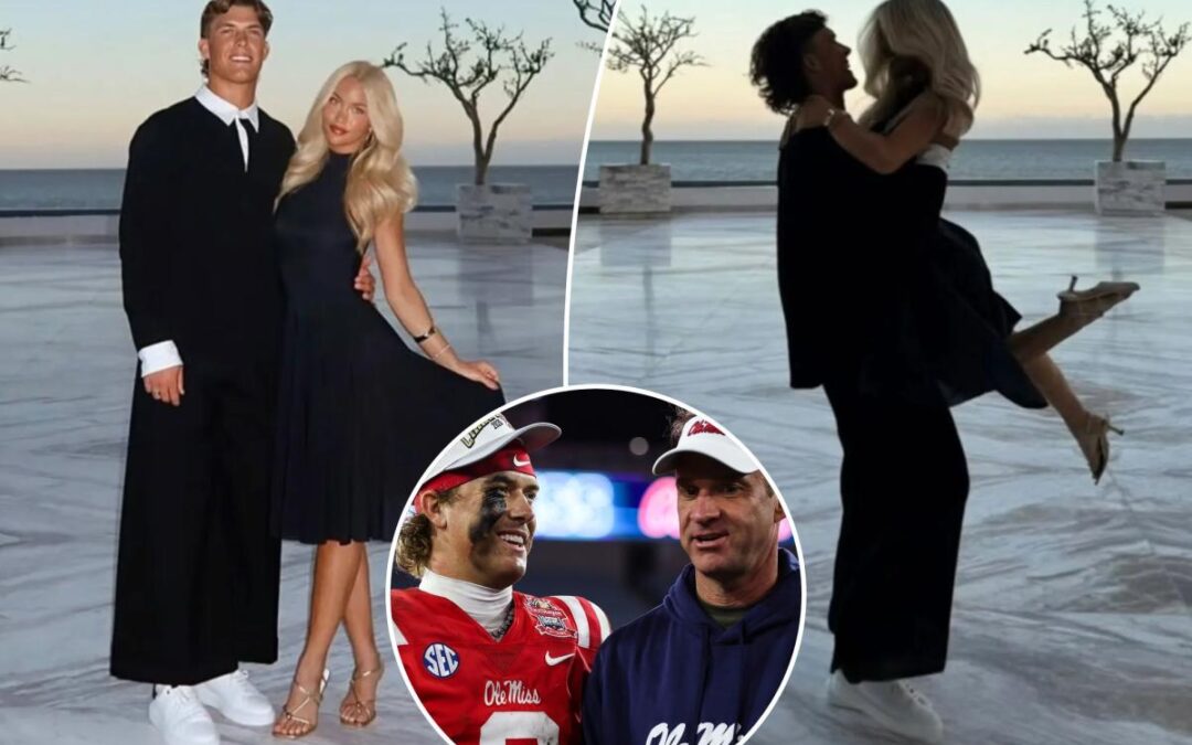 Jaxson Dart’s viral outfit in new girlfriend photos mocked by Lane Kiffin