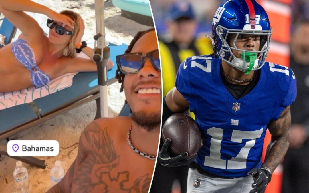 Wan’Dale Robinson vacations with girlfriend as Giants wide receiver enters free agency