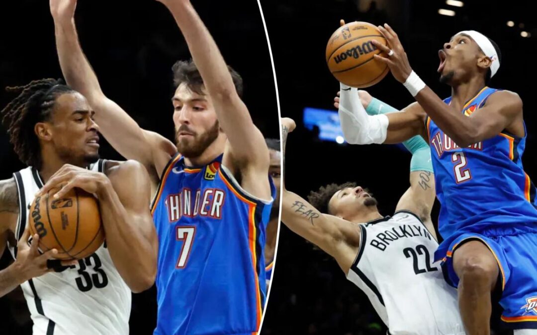 Nets pummeled by defending champion Thunder after historically putrid first half