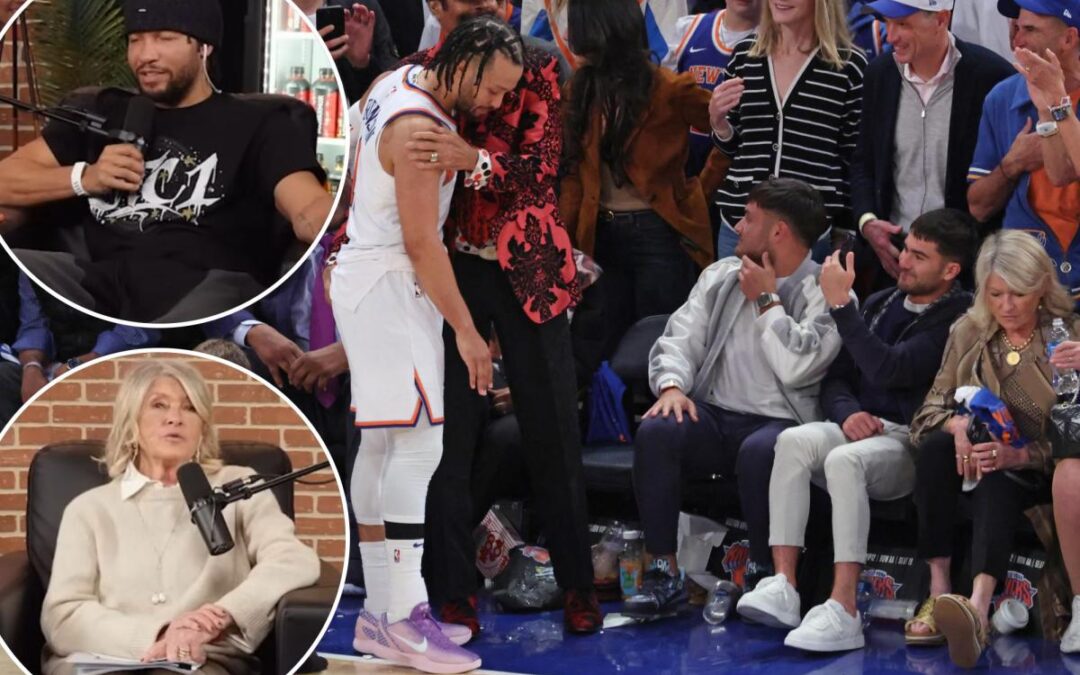 Jalen Brunson faces Martha Stewart after Knicks star broke her toe in playoff snafu