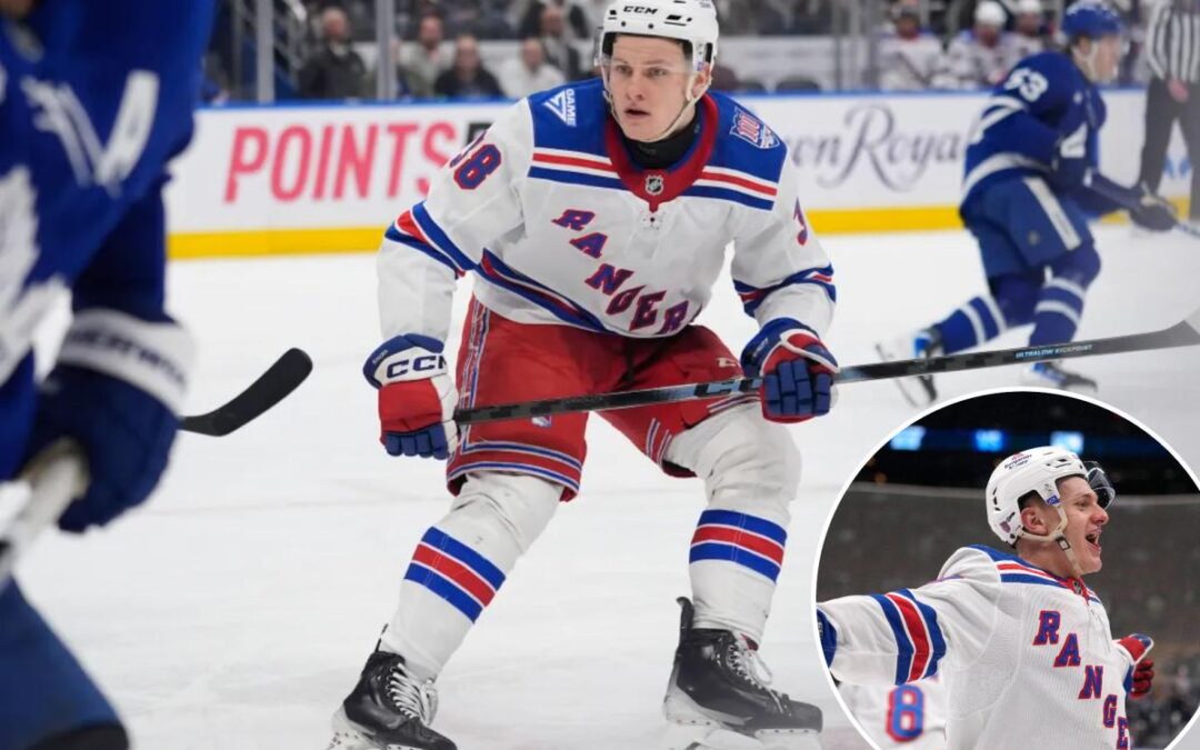 High-energy Adam Sykora makes NHL debut as he looks to make long-term Rangers impact