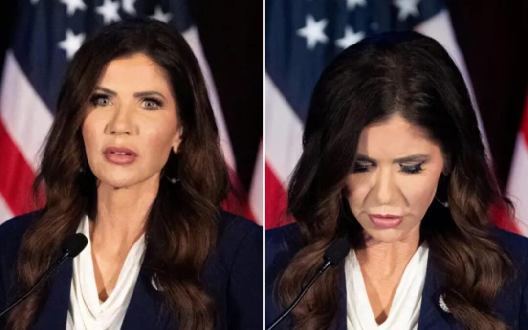 What it was really like when Homeland Security Secretary Kristi Noem awkwardly took the stage after Trump fired her