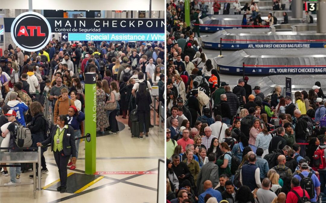 Atlanta airport slammed with nearly 3-hour wait as security line wraps around baggage claim amid Dem shutdown: ‘PURE INSANITY!’