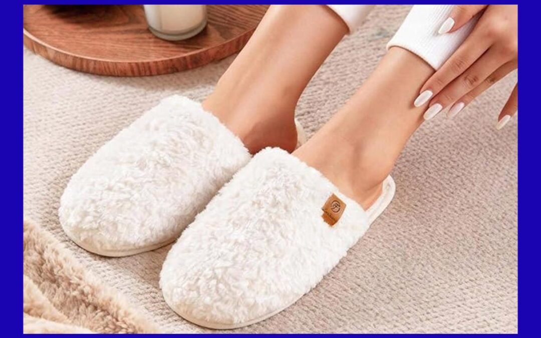 These fuzzy slippers look a lot like Cozy Earth’s at just $17