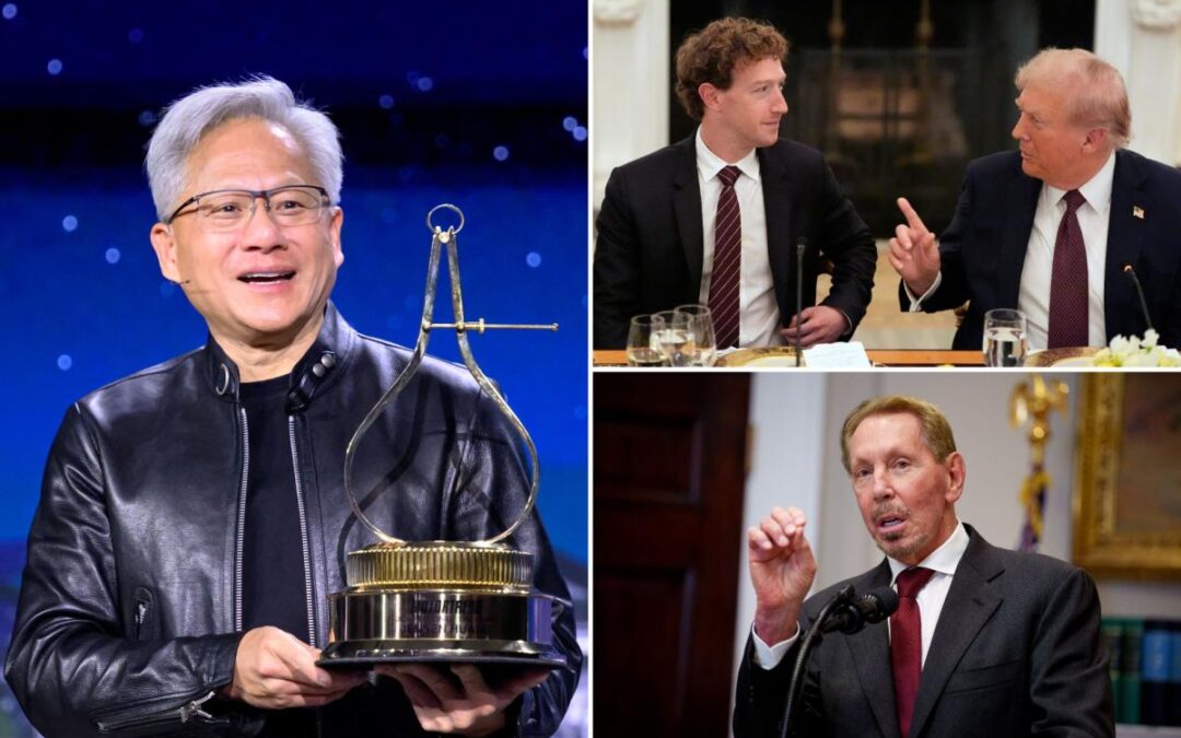 Trump names Mark Zuckerberg, Jensen Huang, Larry Ellison to tech council that will weigh in on AI