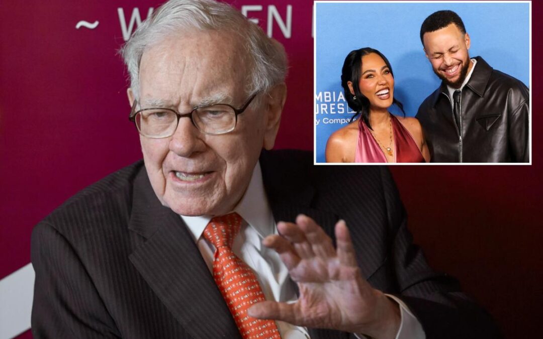 Warren Buffett, NBA star Stephen Curry team up on charity lunch